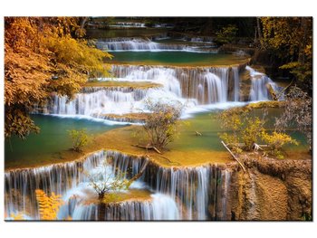 Obraz, Wodospad Huay Mae Khamin, 120x80 cm - Oobrazy