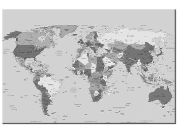 Obraz World map, 90x60 cm - Oobrazy