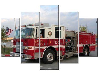 Obraz Wóz strażacki - Paul Orear, 5 elementów, 150x100 cm - Oobrazy