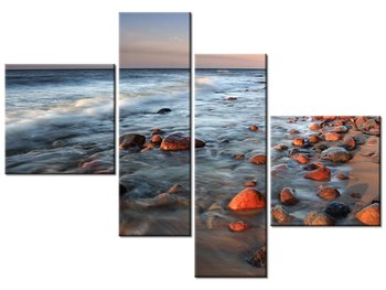 Obraz Wybrzeże Bałtyku, 4 elementy, 100x70 cm - Oobrazy