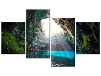 Obraz Wyspa Kefalonia, 4 elementy, 120x70 cm - Oobrazy