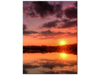 Obraz Zachód słońca nad jeziorem, 30x40 cm - Oobrazy