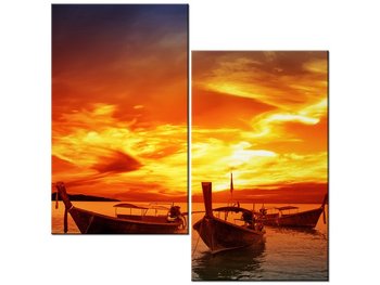 Obraz Zachód słońca nad Tajlandią, 2 elementy, 60x60 cm - Oobrazy