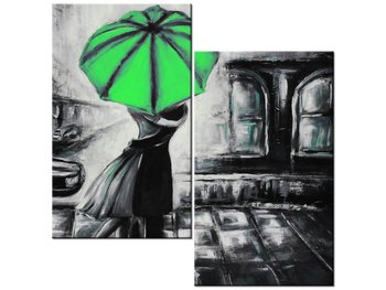 Obraz Zakochani i zieleń, 2 elementy, 60x60 cm - Oobrazy