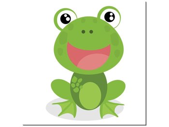 Obraz, Zielona żaba, 30x30 cm - Oobrazy