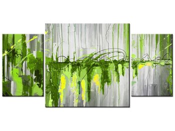 Obraz Zielony wodospad, 3 elementy, 80x40 cm - Oobrazy