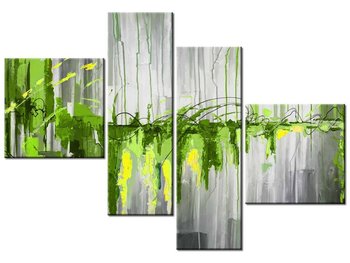 Obraz Zielony wodospad, 4 elementy, 100x70 cm - Oobrazy