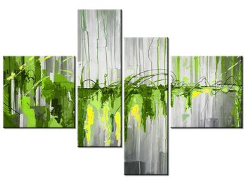 Obraz Zielony wodospad, 4 elementy, 130x90 cm - Oobrazy