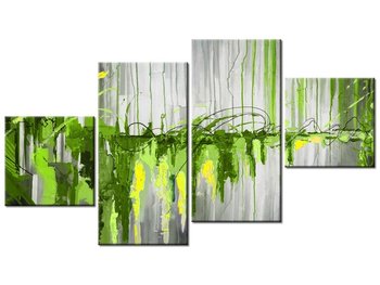 Obraz Zielony wodospad, 4 elementy, 160x90 cm - Oobrazy
