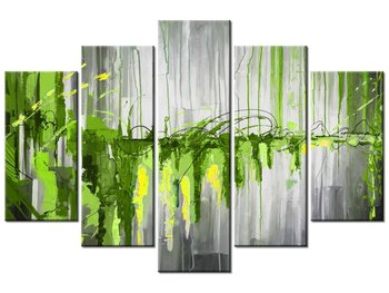 Obraz Zielony wodospad, 5 elementów, 150x100 cm - Oobrazy