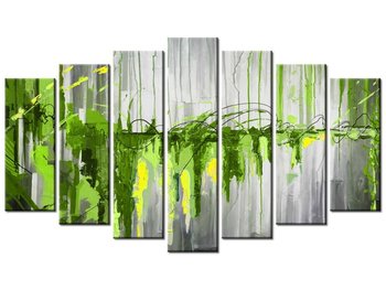 Obraz Zielony wodospad, 7 elementów, 140x80 cm - Oobrazy