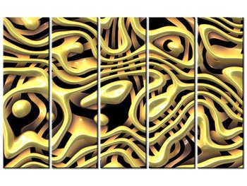 Obraz Złoto dla ciekawych, 5 elementów, 100x63 cm - Oobrazy
