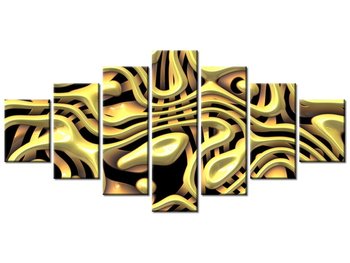 Obraz Złoto dla ciekawych, 7 elementów, 210x100 cm - Oobrazy