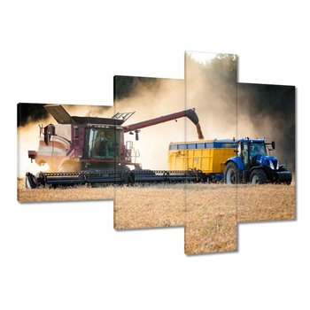 Obraz Żniwa Kombajn Traktor, 100x70cm - ZeSmakiem