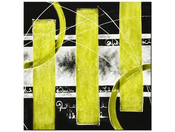 Obraz Żółta abstrakcja, 40x40 cm - Oobrazy