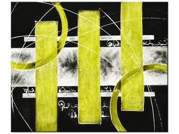 Obraz Żółta abstrakcja, 60x50 cm - Oobrazy