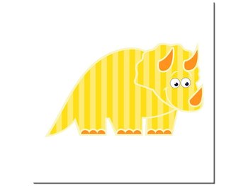 Obraz Żółty dinozaur, 40x40 cm - Oobrazy