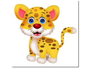 Obraz, Żółty gepard, 30x30 cm - Oobrazy