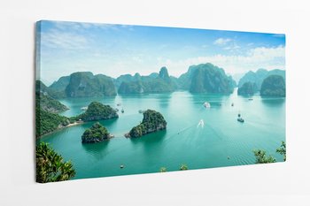 Obraza na płótni HOMEPRINT, zatoka Ha long, dzika przyroda, cud świata, Wietnam, Azja 120x60 cm - HOMEPRINT