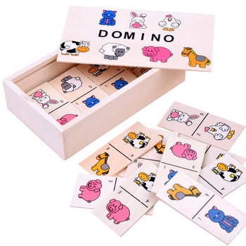 Obrazkowe Domino dla dzieci zwierzątka ZA2515 - Inna marka