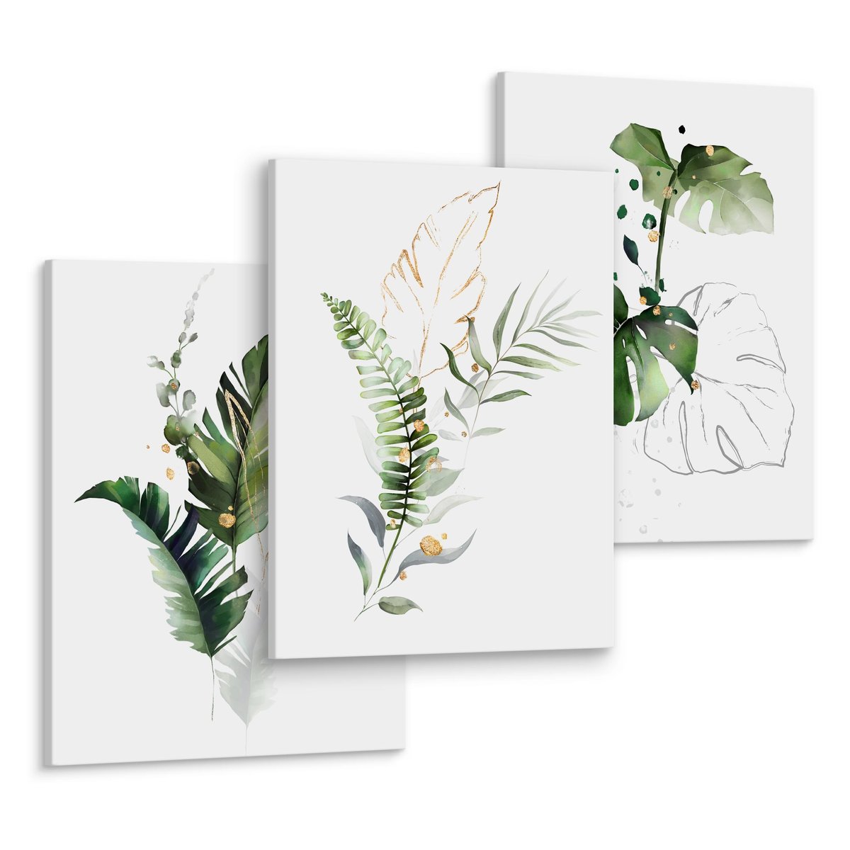 Obrazy Do Sypialni Licie Monstera Akwarela 90cm X 40cm - Muralo | Sklep  EMPIK.COM