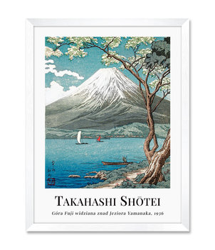 Obrazy plakaty japońskie do przedpokoju krajobraz pejzaż góra wulkan Fudżi Fuji Japonia 32x42 cm - iWALL studio