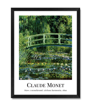Obrazy reprodukcje malarskie do salonu sypialni natura staw lilie wodne Claude Monet 32x42 cm - iWALL studio