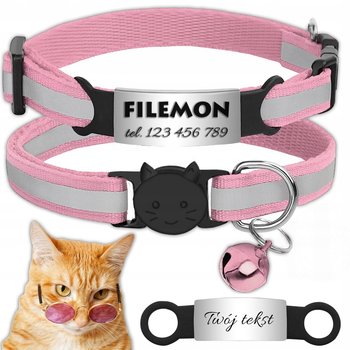 OBROŻA DLA KOTA ADRESÓWKA ODBLASKOWA INDETYFIKATOR KOT PIES + GRAWER - Reverse