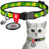 Obrożedlakotów WAUDOG Nylon zpaszportem QR, rysunek 