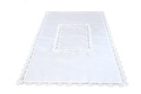 Obrus elegancki z gipiurą 150x400 2100 biały