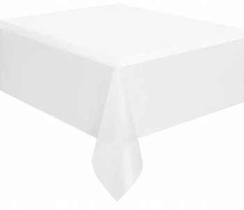 Obrus foliowy biały plamoodporny jednorazowy stół na komunię ślub wesele - Brexitaw