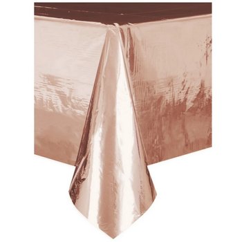 Obrus foliowy metaliczny rosegold, 137 x 274cm - NiebieskiStolik