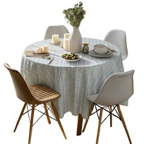 OBRUS OKRĄGŁY OGRODOWY 160cm PLAMOODPORNY WODOODPORNY NA TARAS BALKON SZARY DO KUCHNI