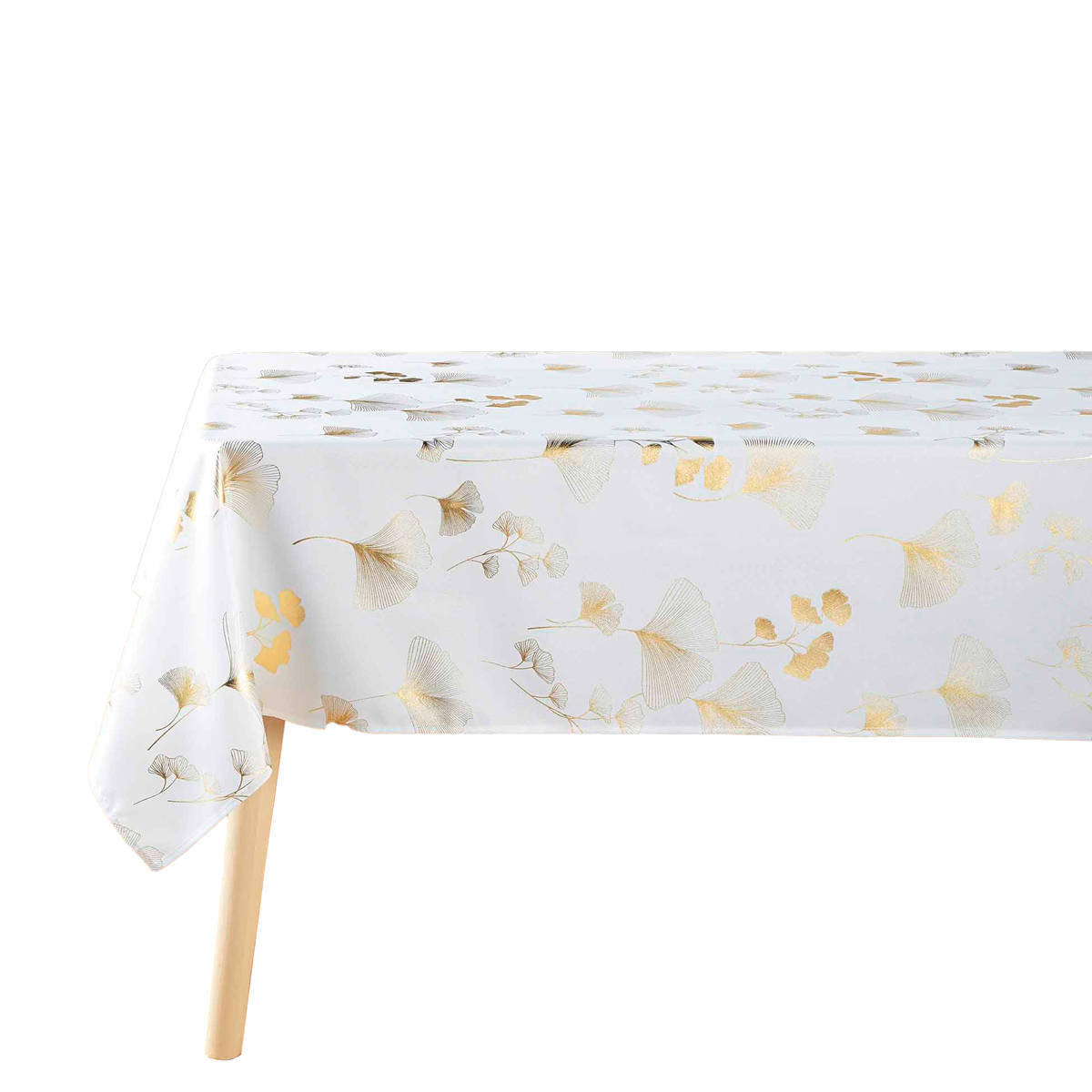 Douceur d'Intérieur Bloomy Plaid, Poliestere, Rosa/Oro, 125 x 150 cm