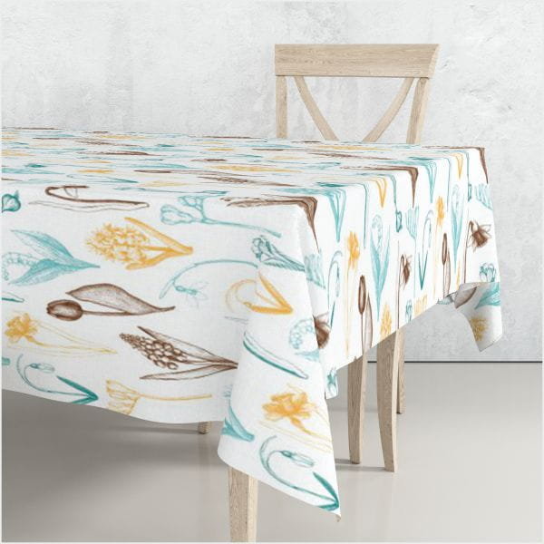 Obrus SPRING wzór SP05 | pierwsze wiosenne kwiaty 150 x 320 cm ...