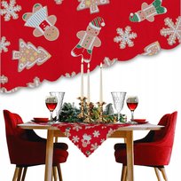 Obrus Świąteczny PLAMOODPORNY Bieżnik na Stół Święta Boże Narodzenie Ozdoby