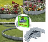 OBRZEŻE Stone PALISADA OGRODOWA WYSOKA 2.5m Płotek Krawężnik Szary Polski