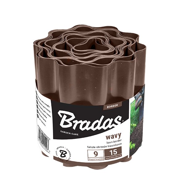 Obrzeże trawnikowe faliste BRADAS OBFB 0920, 9 m x 20 cm