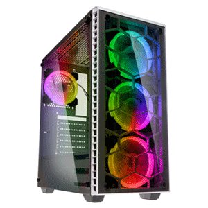 Obudowa do gier Kolink Observatory Midi Tower RGB - Obudowa komputera - Okno ze szkła hartowanego - Biała - Kolink
