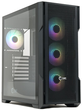 Obudowa do komputera ZENPC Apex TG Black 4x Fander P12 PWM PST ARGB - ZENPC