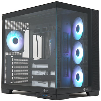 Obudowa do komputera ZENPC Cube Black 4x Fander P12 PWM PST ARGB - ZENPC