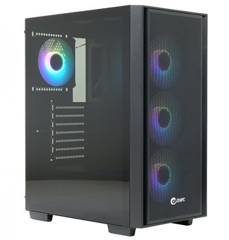 Obudowa do komputera ZENPC Flow TG Black 4x Fander P12 PWM ARGB PST - ZENPC