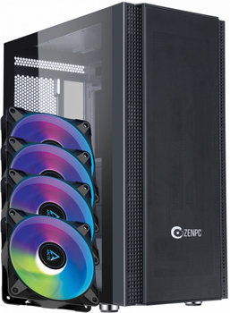 Obudowa do komputera ZENPC Z5 Mesh Black 4x P12 PWM PST ARGB 120mm - ZENPC