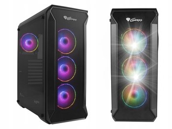Obudowa Genesis IRID 505 midi 4xLED aRGB z oknem ATX Micro-ATX Mini-ITX - Inny producent