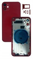 Obudowa kompletna CZERWONA do Apple iPhone 11 korpus z ramką zamiennik