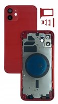 Obudowa kompletna CZERWONA do Apple iPhone 12 korpus ramka plecki zamiennik
