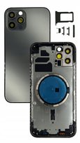 Obudowa kompletna GRAFITOWA do Apple iPhone 12 Pro korpus ramka zamiennik