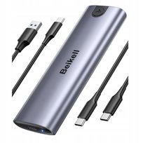 Obudowa M.2 Nvme Sata Usb-C 10Gbps Beznarzędziowa Ssd 2230-2280 Uasp Szara