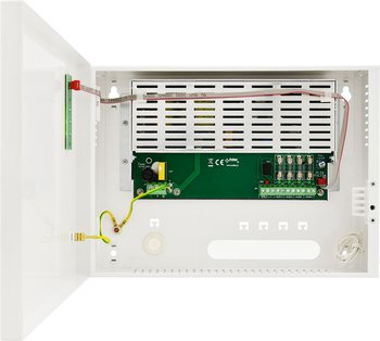Obudowa metalowa z zasilaczem Pulsar HPSDC-12V4X1A 4x12-15VDC 4A 270x200x67mm - Pulsar