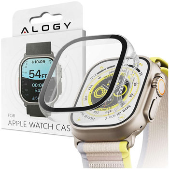 Obudowa ochronna z szkłem Alogy Protector Case 2w1 nakładka etui do Apple Watch Ultra 49mm Przezroczysta - Inny producent